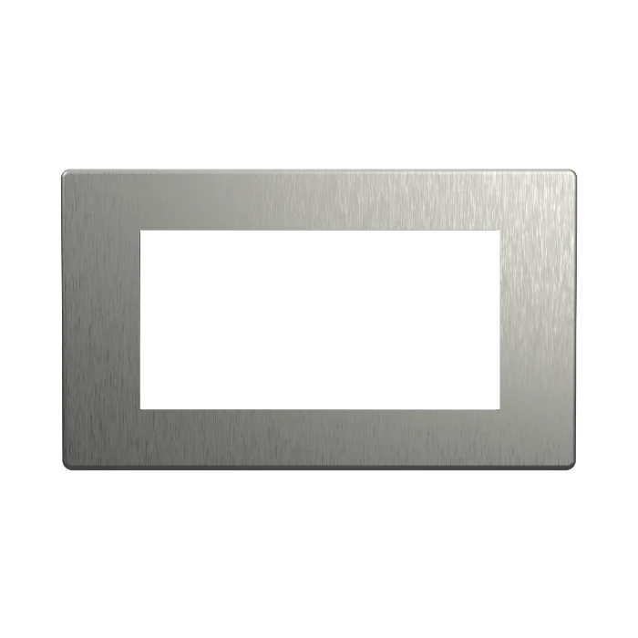 Dimmer Faceplate (4 Gang) - Stainless Steel