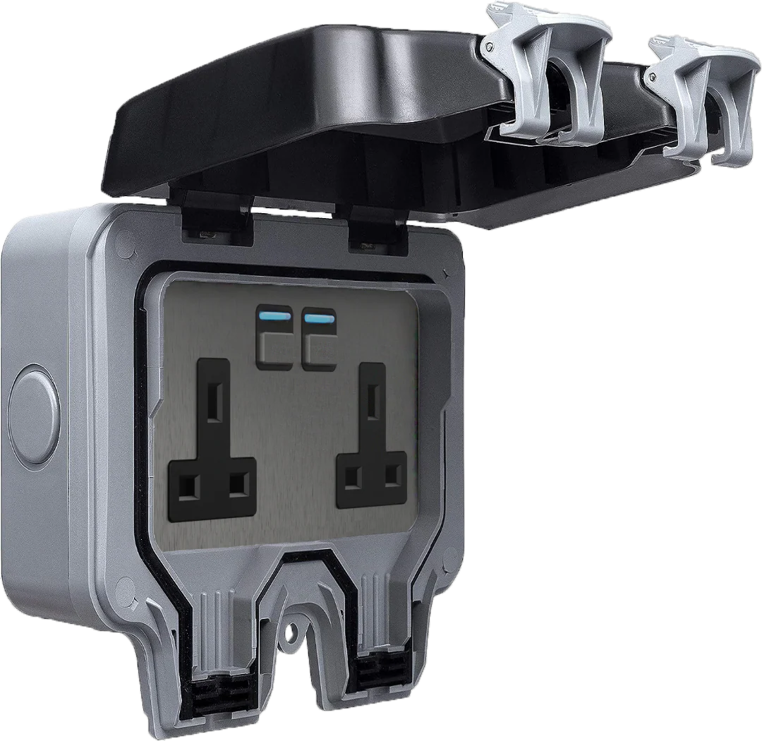 Outdoor Smart Socket with Energy Monitoring (2 gang) - Image 3