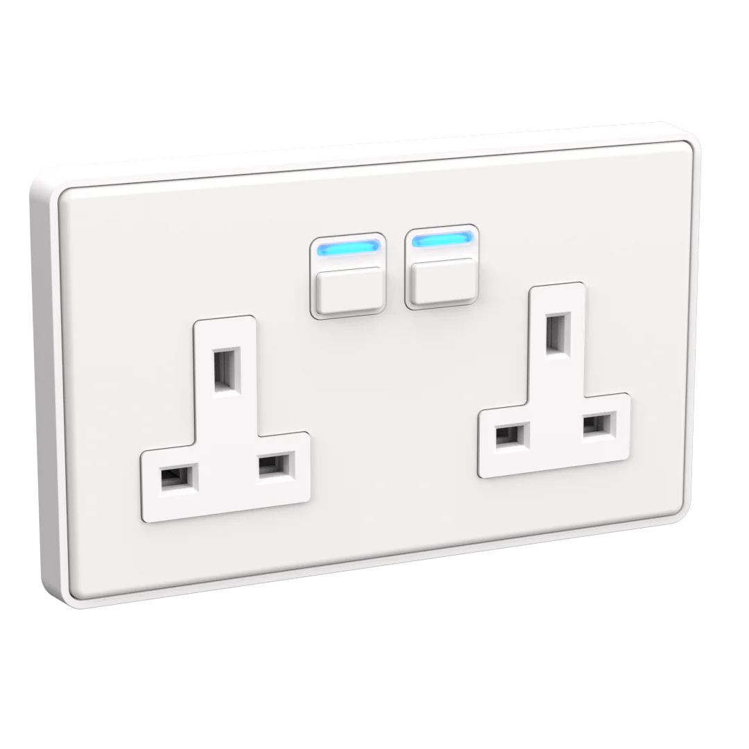 Smart Socket with Energy Monitoring (2 gang) - Image 3
