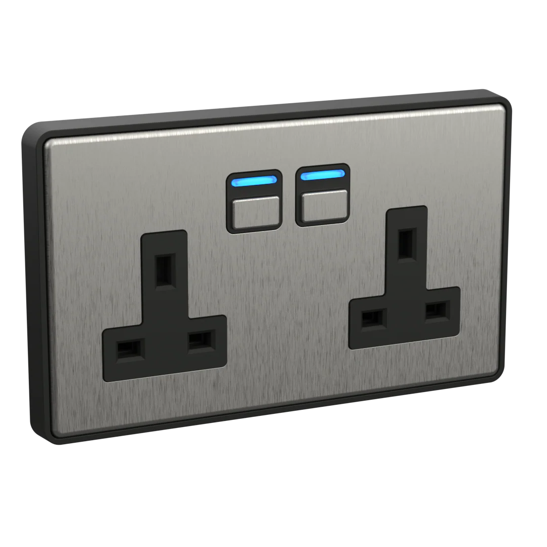 Smart Socket with Energy Monitoring (2 gang) - Image 3